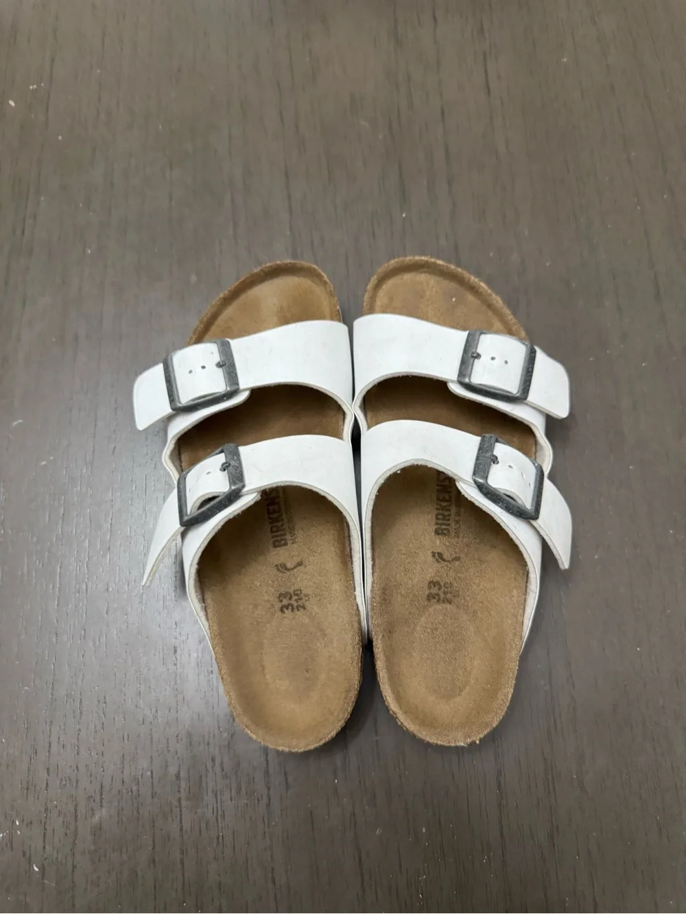 Birkenstock Size 33 (big kids 2) White Arizona